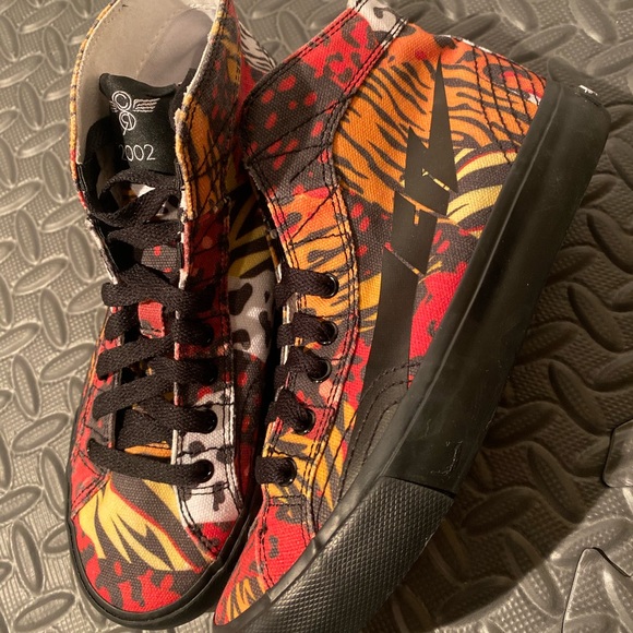 NEW Creative Recreation Zeus Hi Animal Print Leopard size 4 kids shoes - Picture 2 of 9